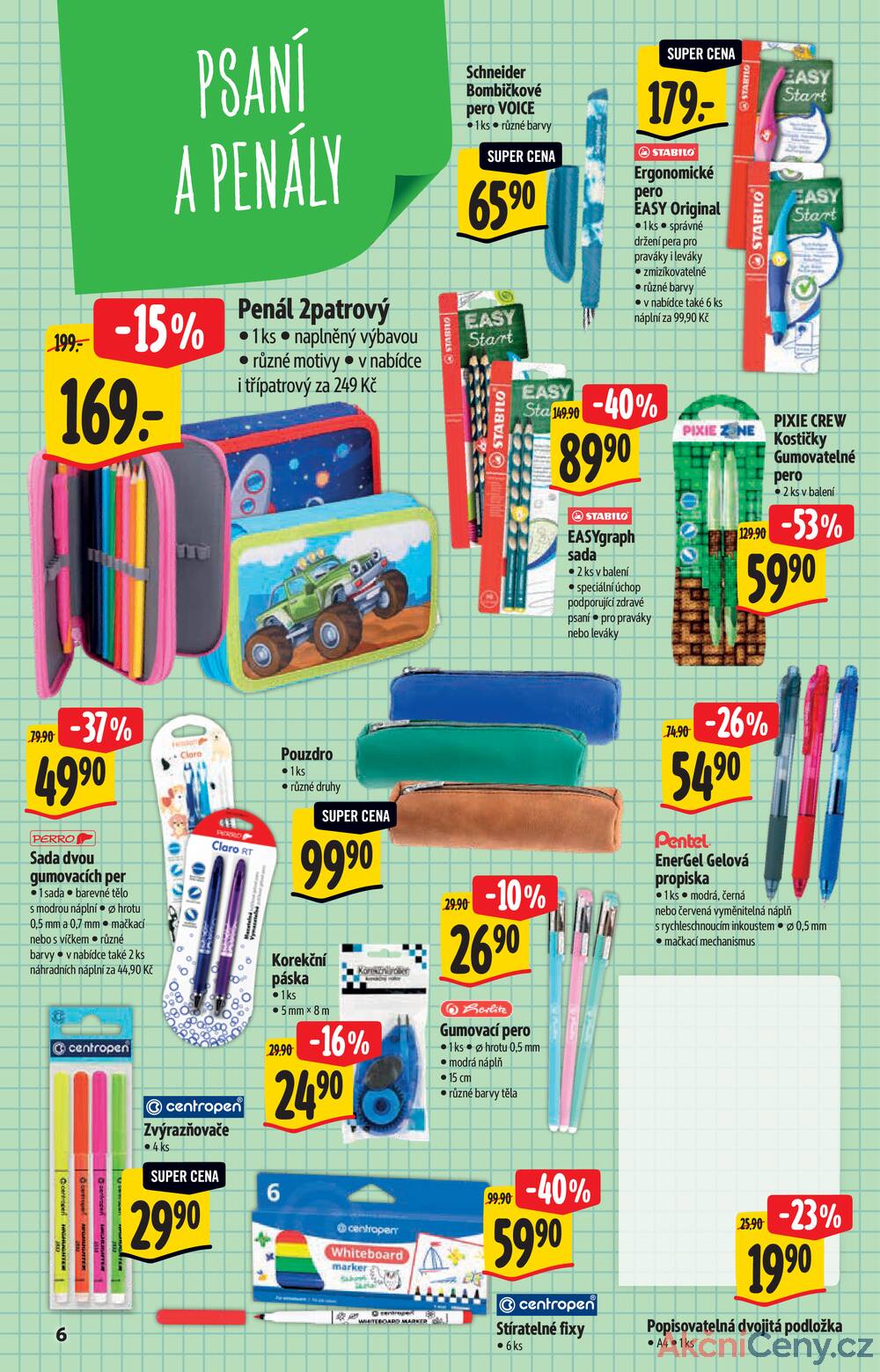 Leták Albert - Albert  Hypermarket katalog škola od 13.8. do 9.9.2025 - strana 6