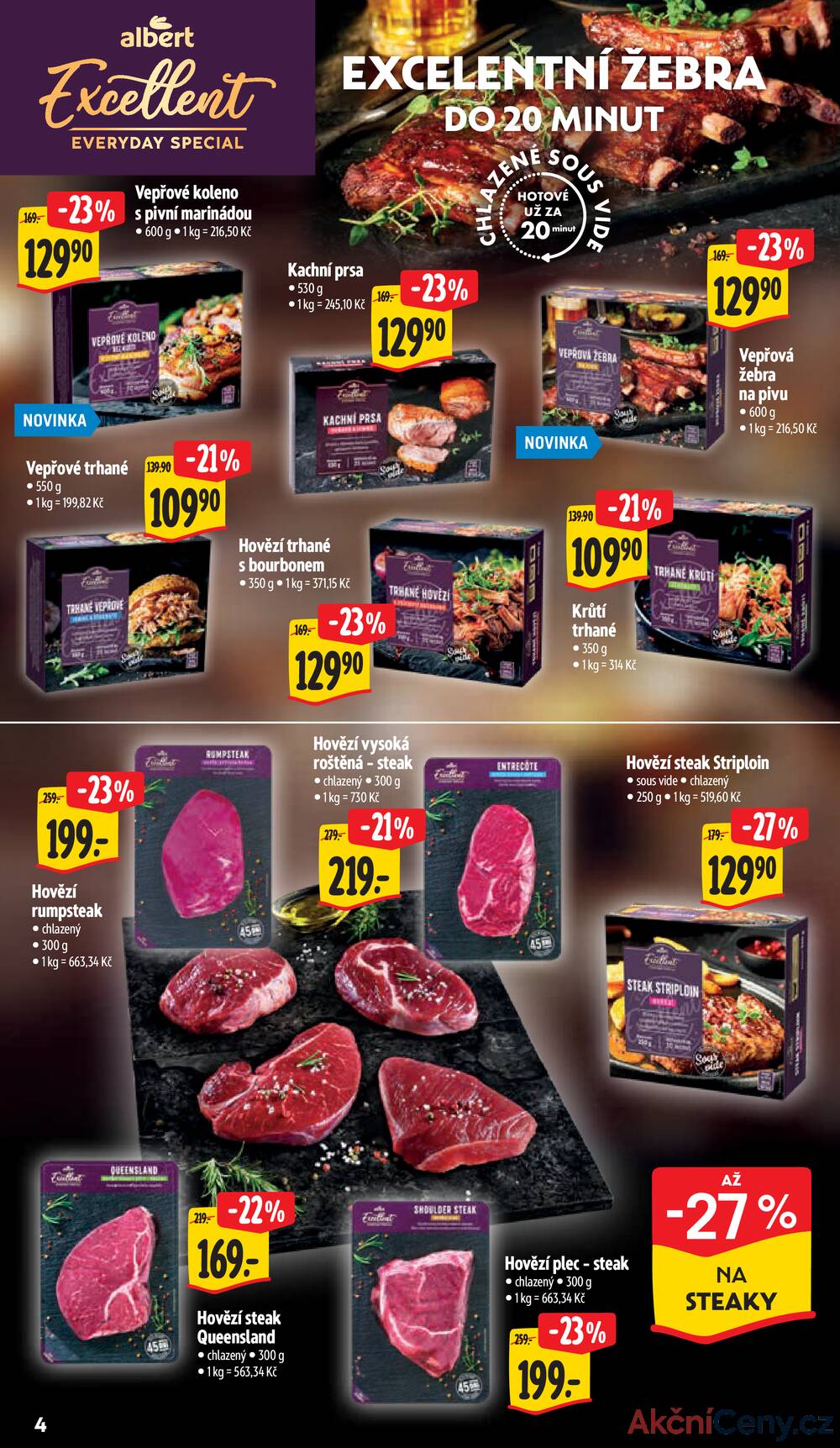Leták Albert - Albert Supermarket od 13.8. do 19.8.2025 - strana 4 Leták Albert - Albert Supermarket od 13.8. do 19.8.2025 - strana 4