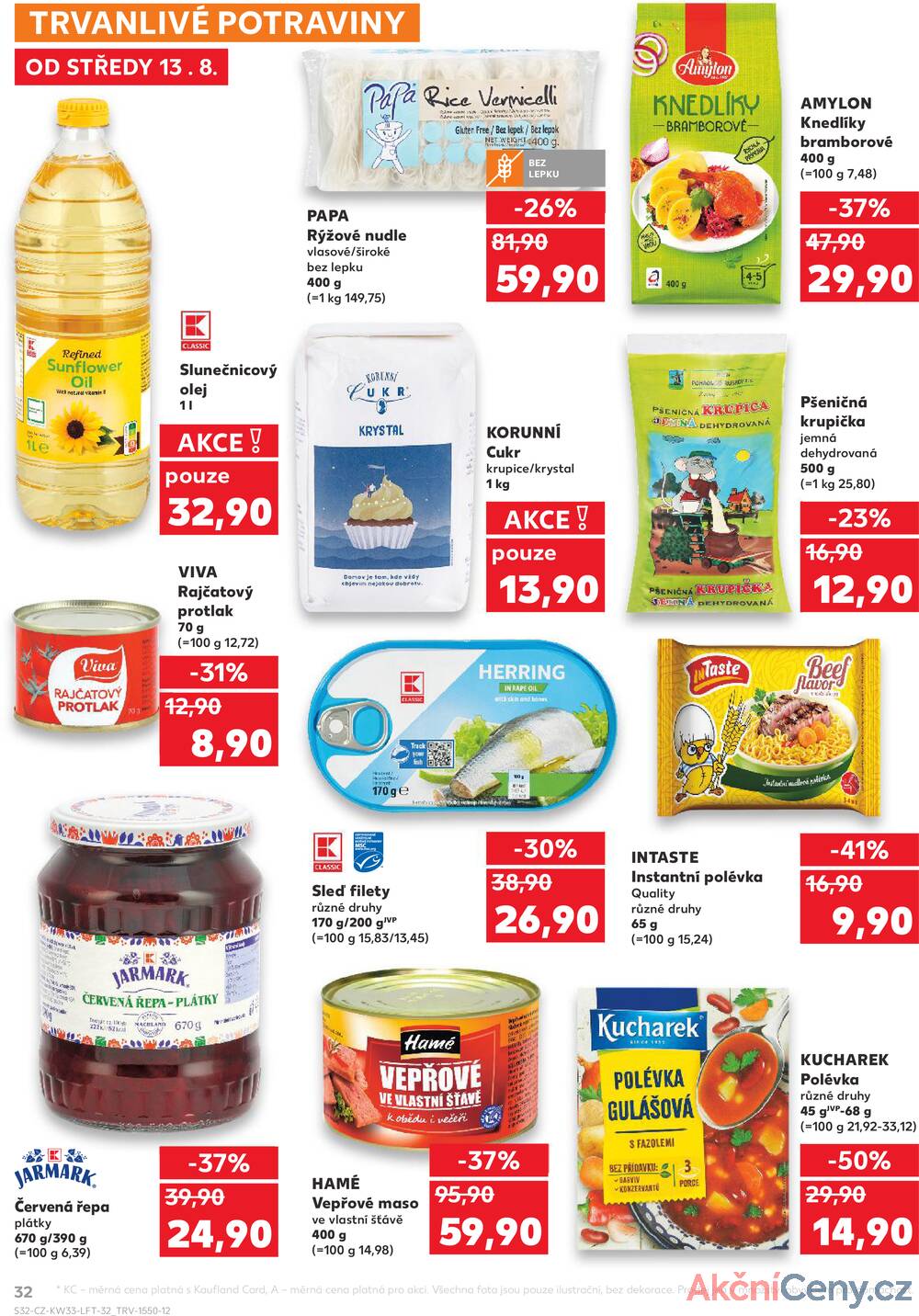 Leták Kaufland - Kaufland 13.8. - 19.8. - Kaufland - Tábor - strana 32