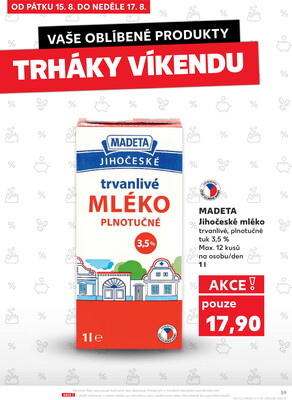 Kaufland 13.8. - 19.8. - Kaufland - Jablonec nad Nisou (U Kostela)