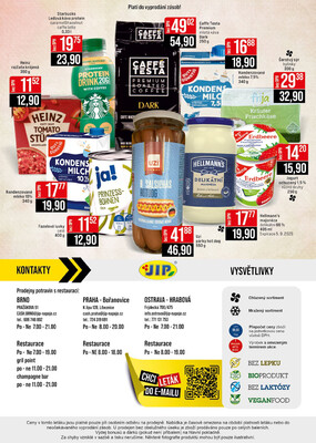 JIP Cash & Carry Brno, Praha, Ostrava od 13.8. do 19.8.2025