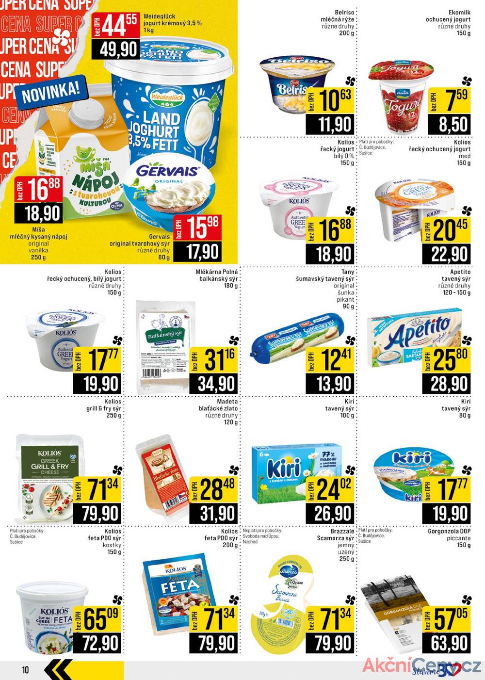 Leták JIP - JIP Cash & Carry České Budějovice, Most, Náchod, Polička, Sušice a Svoboda nad Úpou od 13.8. do 19.8.2025 - strana 10