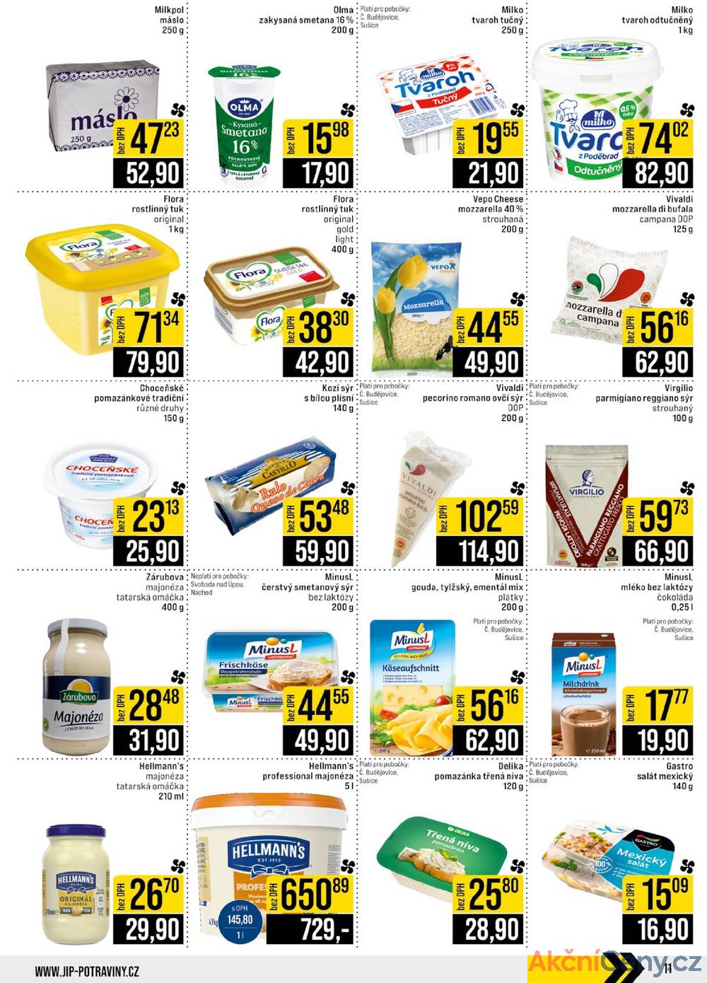 Leták JIP - JIP Cash & Carry České Budějovice, Most, Náchod, Polička, Sušice a Svoboda nad Úpou od 13.8. do 19.8.2025 - strana 11