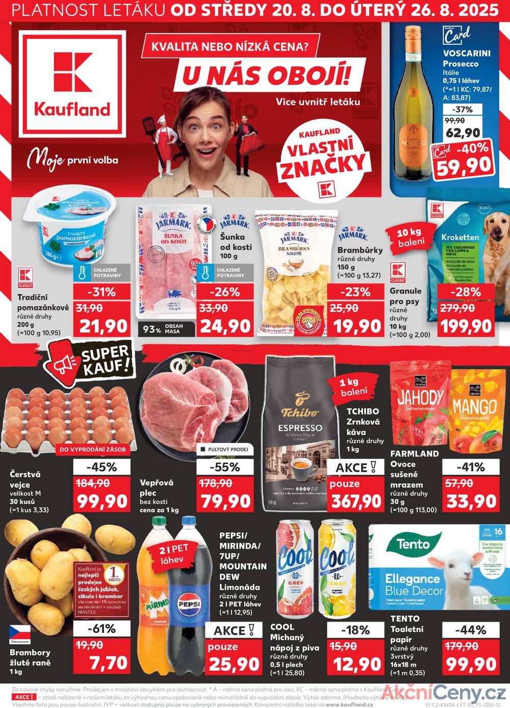 Leták Kaufland - Kaufland 20.8. - 26.8. - Kaufland - Teplice (Čs. Dobrovolců) - strana 1