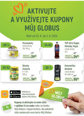 Akční leták Globus 20.8. - 26.8.2025 - Globus Pardubice