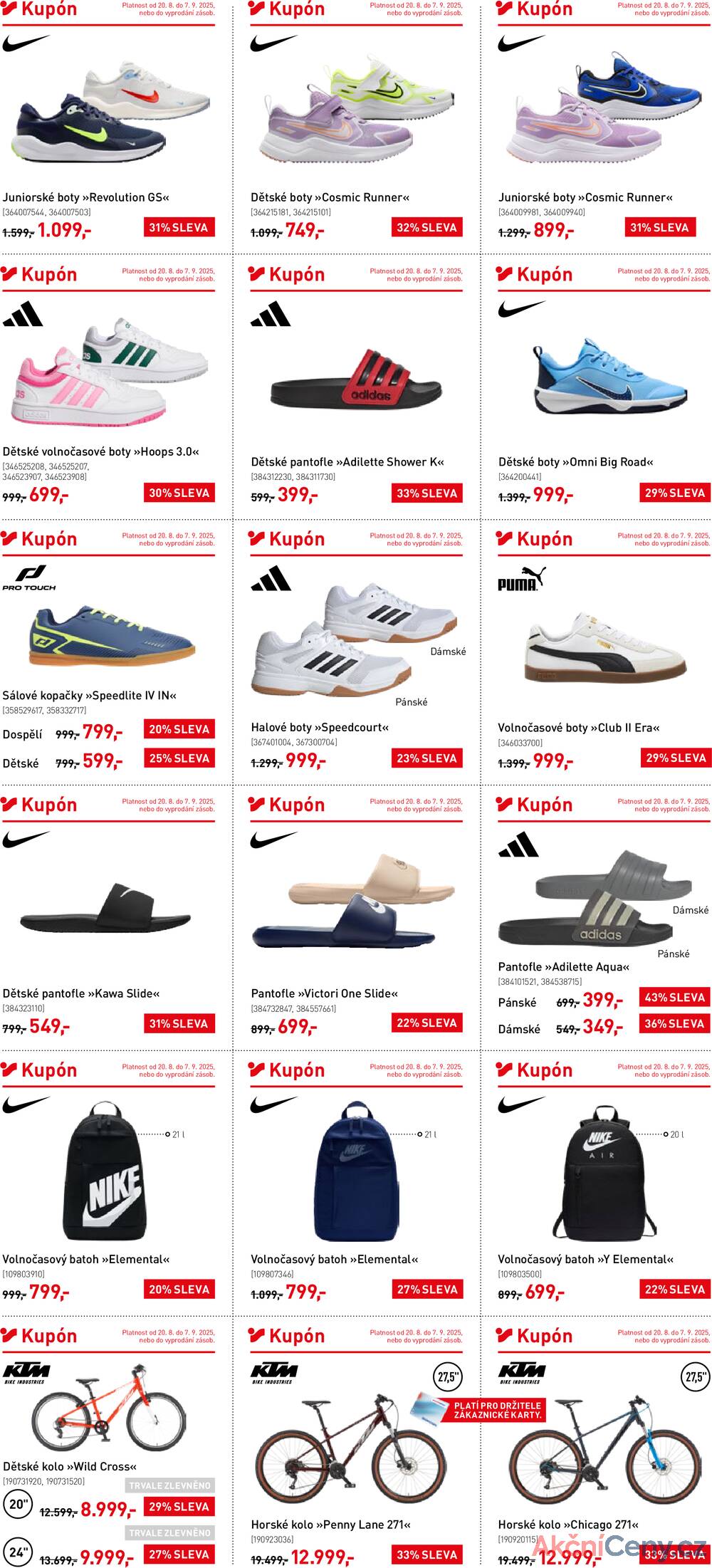 Leták Intersport - Intersport od 20.8. do 7.9.2025 - strana 2 Leták Intersport - Intersport od 20.8. do 7.9.2025 - strana 2