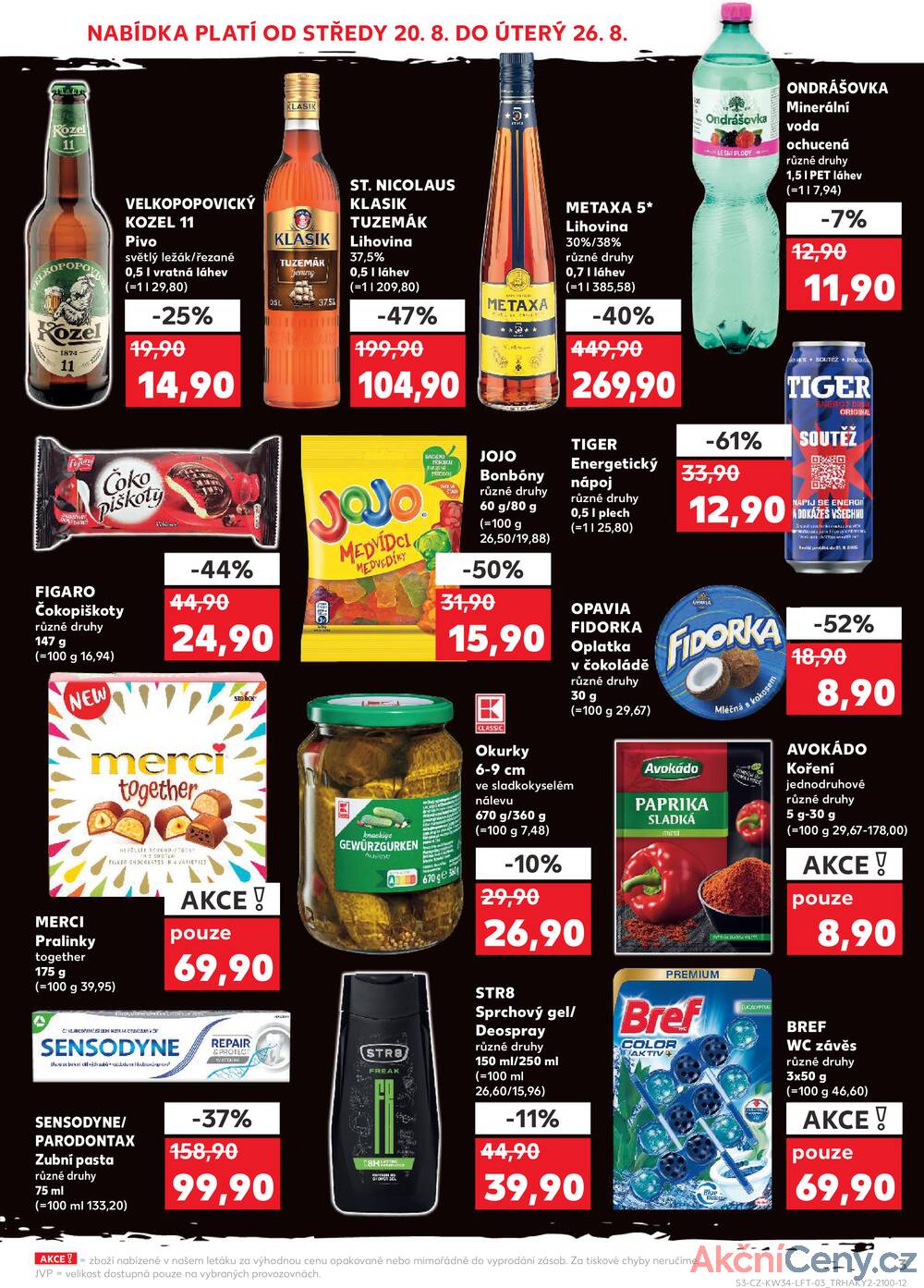 Leták Kaufland - Kaufland 20.8. - 26.8. - Kaufland - Pardubice (S. K. Neumanna) - strana 3