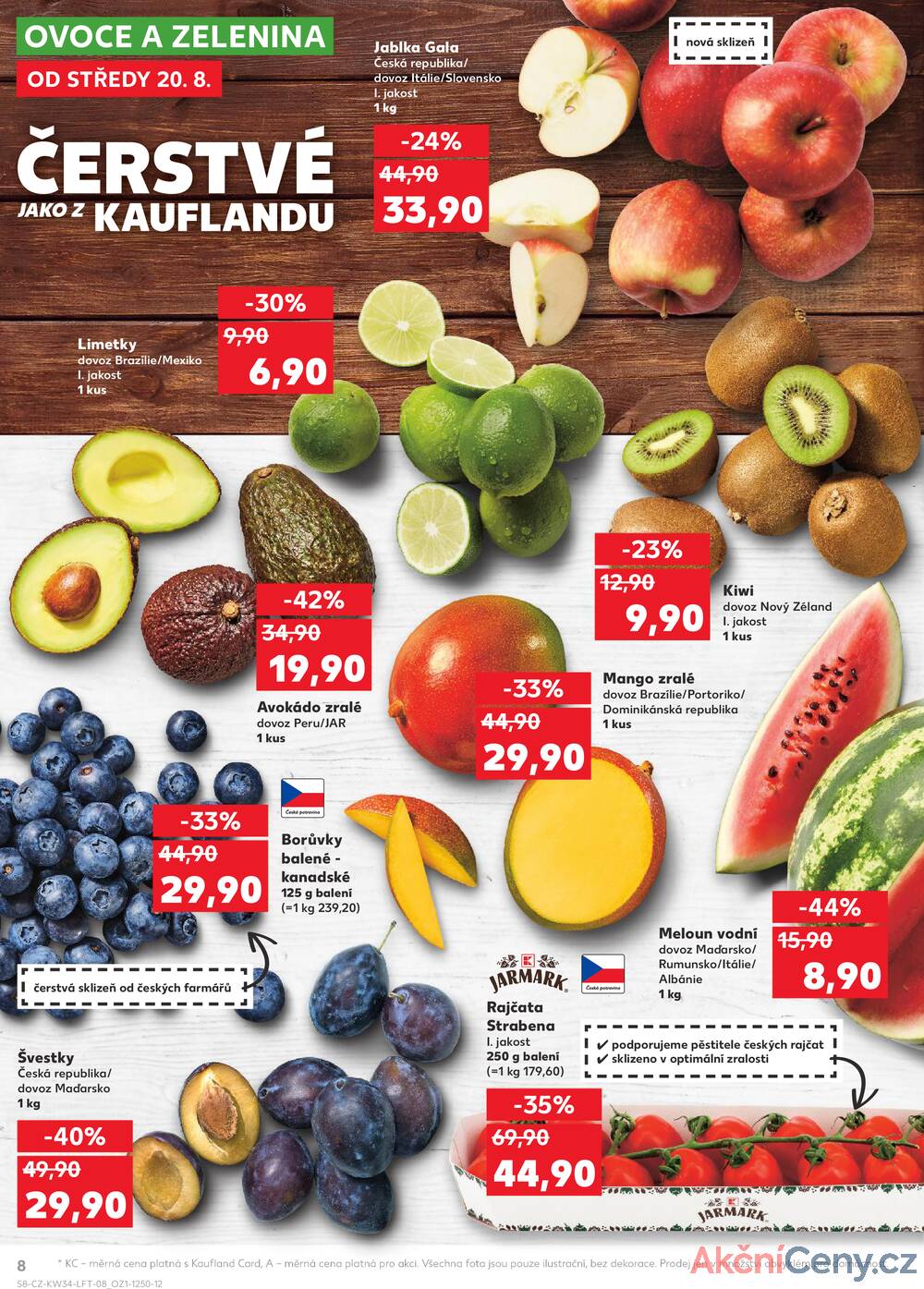 Leták Kaufland - Kaufland 20.8. - 26.8. - Kaufland - Rakovník (ul. Luženská) - strana 8