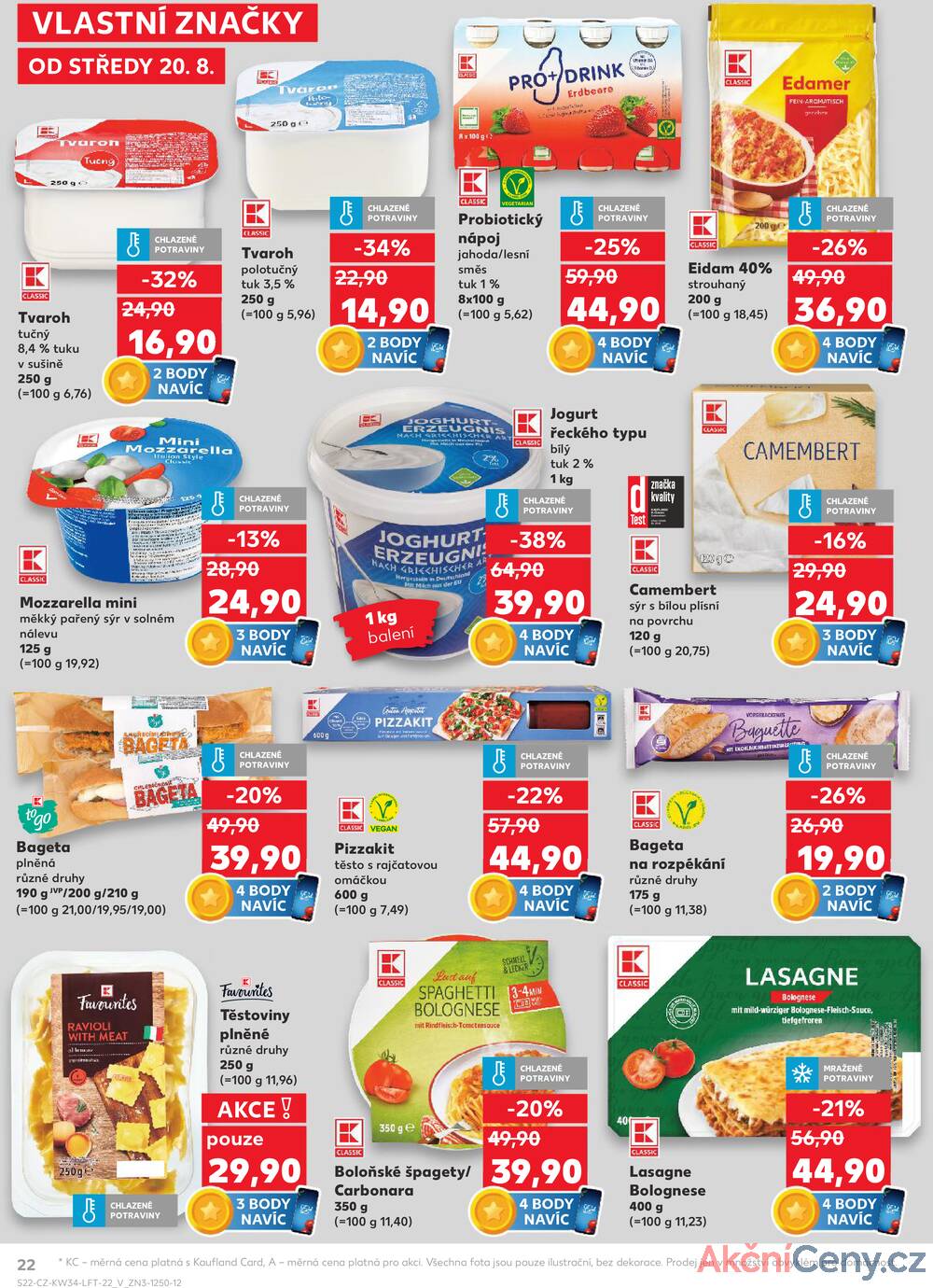 Leták Kaufland - Kaufland 20.8. - 26.8. - Kaufland - Rakovník (ul. Luženská) - strana 22
