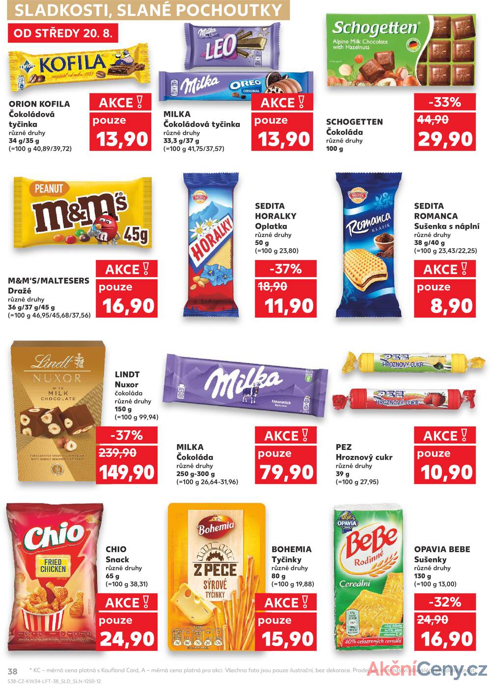 Leták Kaufland - Kaufland 20.8. - 26.8. - Kaufland - Nový Jičín - strana 38