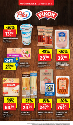 Lidl Čtvrtek od 21.8. do 24.8.2025