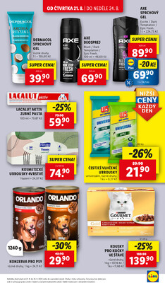 Lidl Čtvrtek od 21.8. do 24.8.2025
