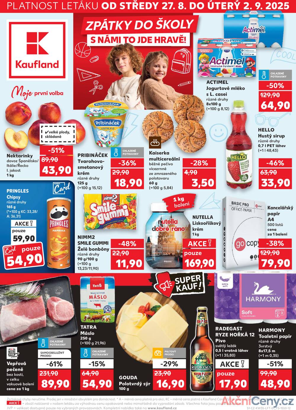 Leták Kaufland - Kaufland 27.8. - 2.9. - Kaufland - Vyškov - strana 1