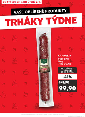 Kaufland 27.8. - 2.9. - Kaufland Praha-Barrandov
