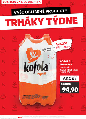 Kaufland 27.8. - 2.9. - Kaufland Praha-Barrandov