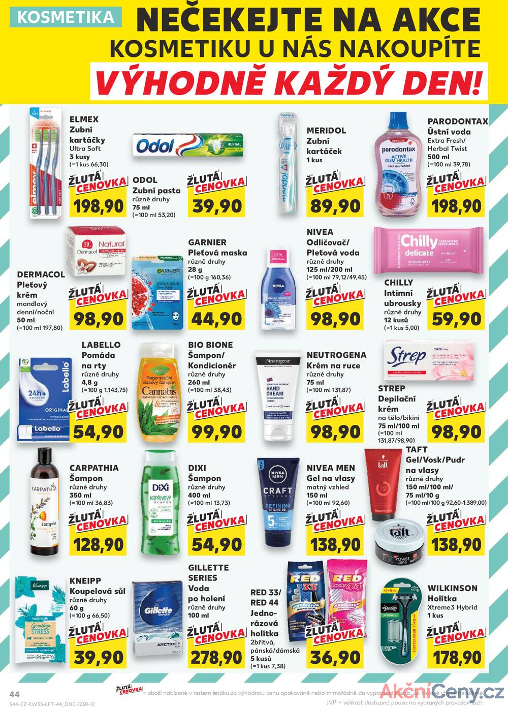 Leták Kaufland - Kaufland 27.8. - 2.9. - Kaufland - Znojmo (Jarošova) - strana 44