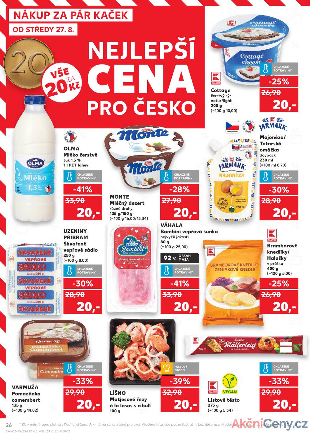 Leták Kaufland - Kaufland 27.8. - 2.9. - Kaufland - Vsetín - strana 26