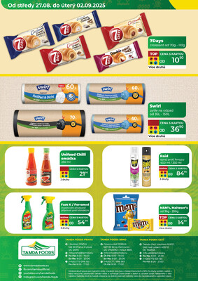 Tamda Foods od 27.8. do 2.9.2025