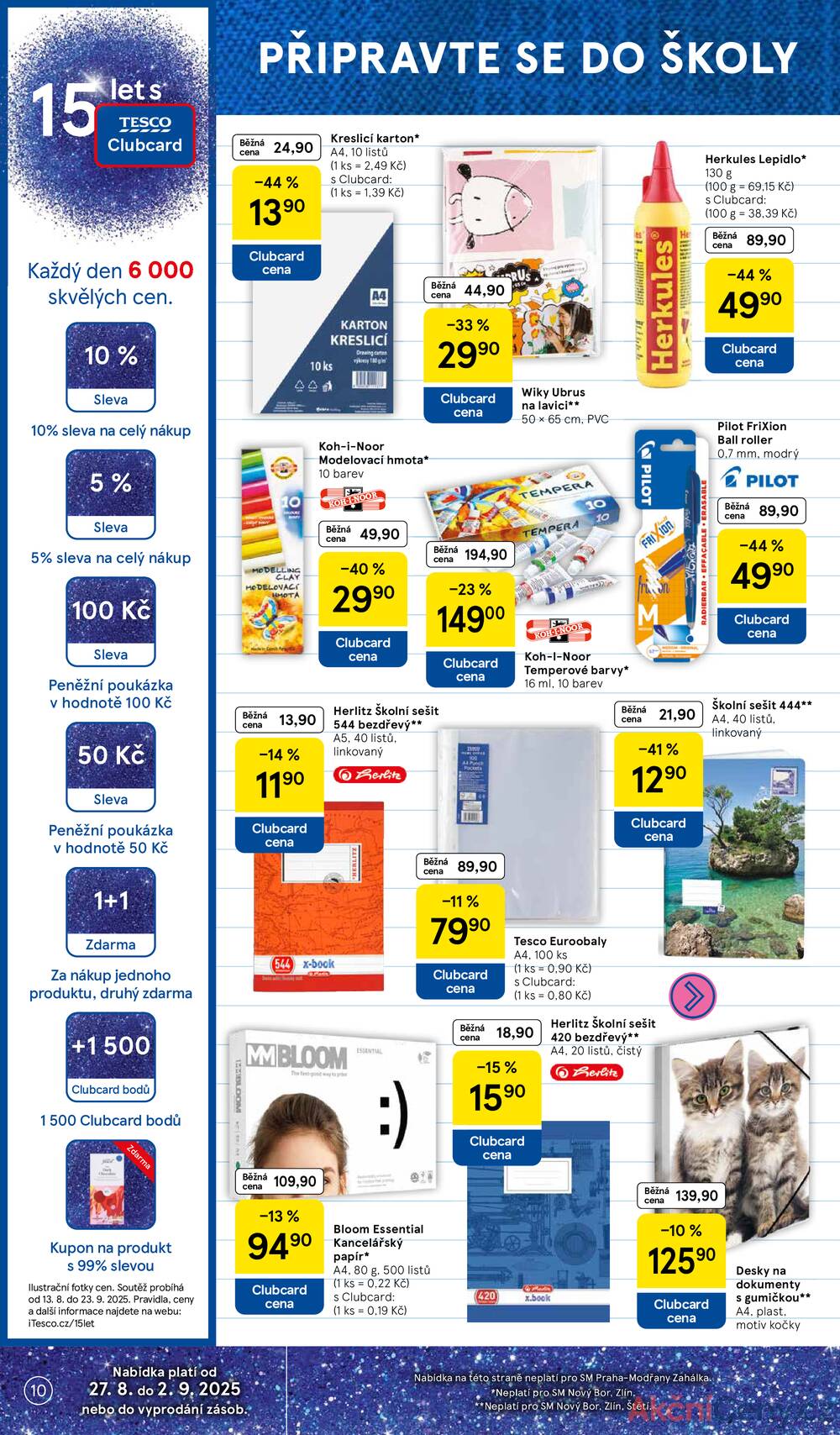 Leták Tesco - Tesco supermarkety od 27.8. do 2.9.2025 - strana 10 Leták Tesco - Tesco supermarkety od 27.8. do 2.9.2025 - strana 10