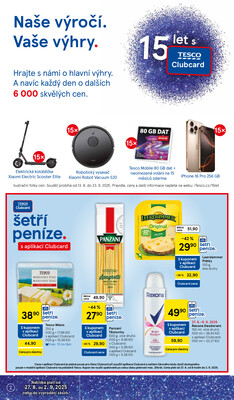 Tesco supermarkety od 27.8. do 2.9.2025