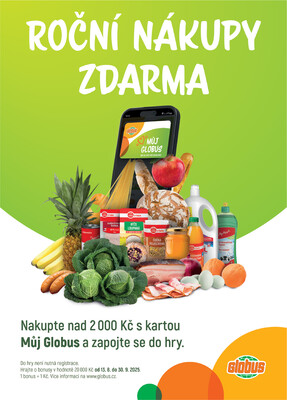Leták Akční leták Globus 27.8. - 2.9.2025 - Globus Chotíkov u Plzně