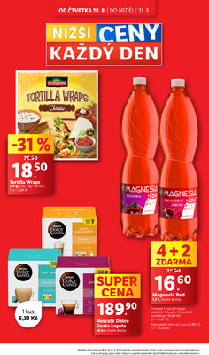Lidl Čtvrtek od 28.8. do 31.8.2025