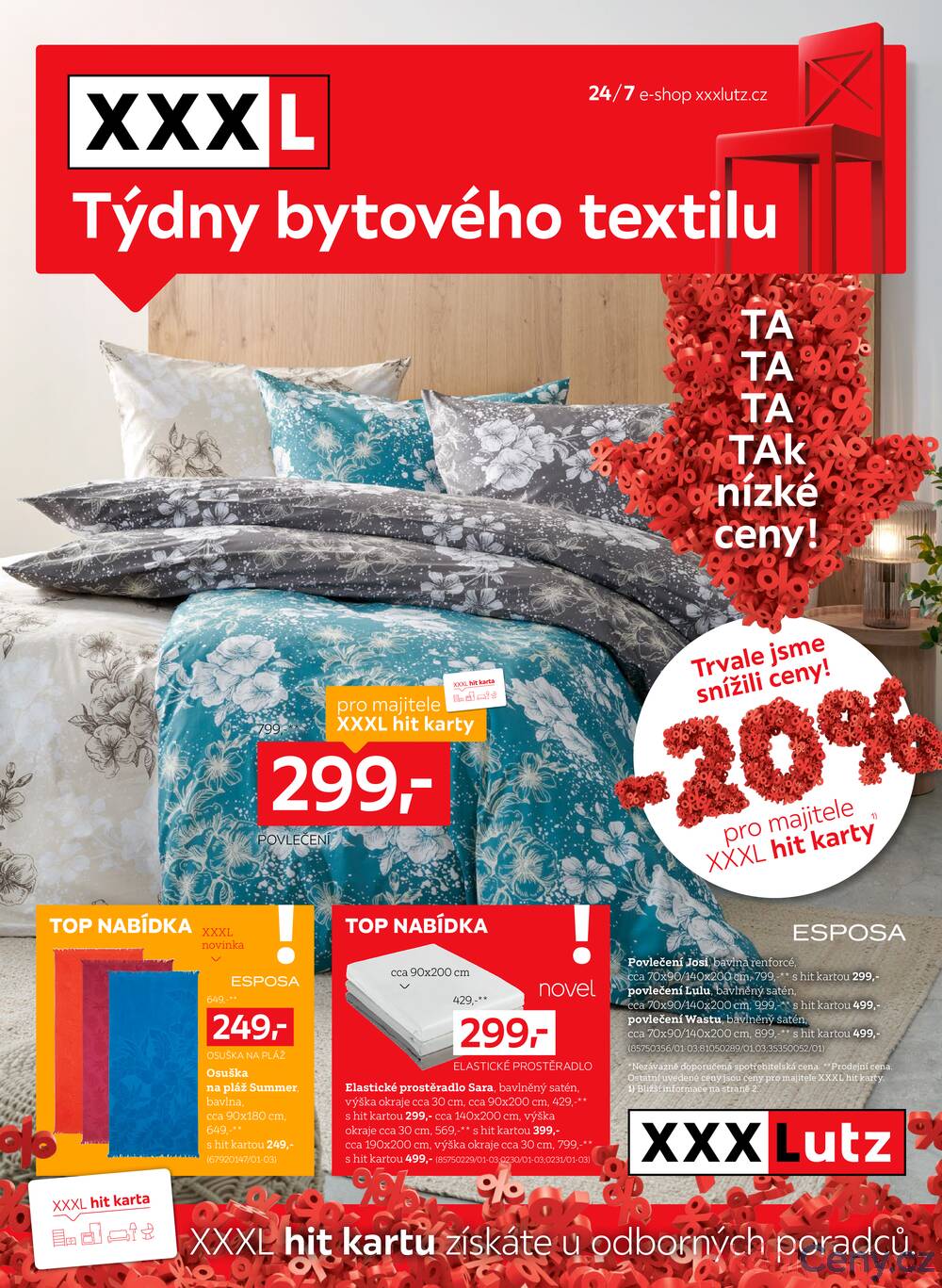 Leták XXXLutz - XXXLutz Týdny bytového textilu  od 25.8. do 14.9.2025 - strana 1