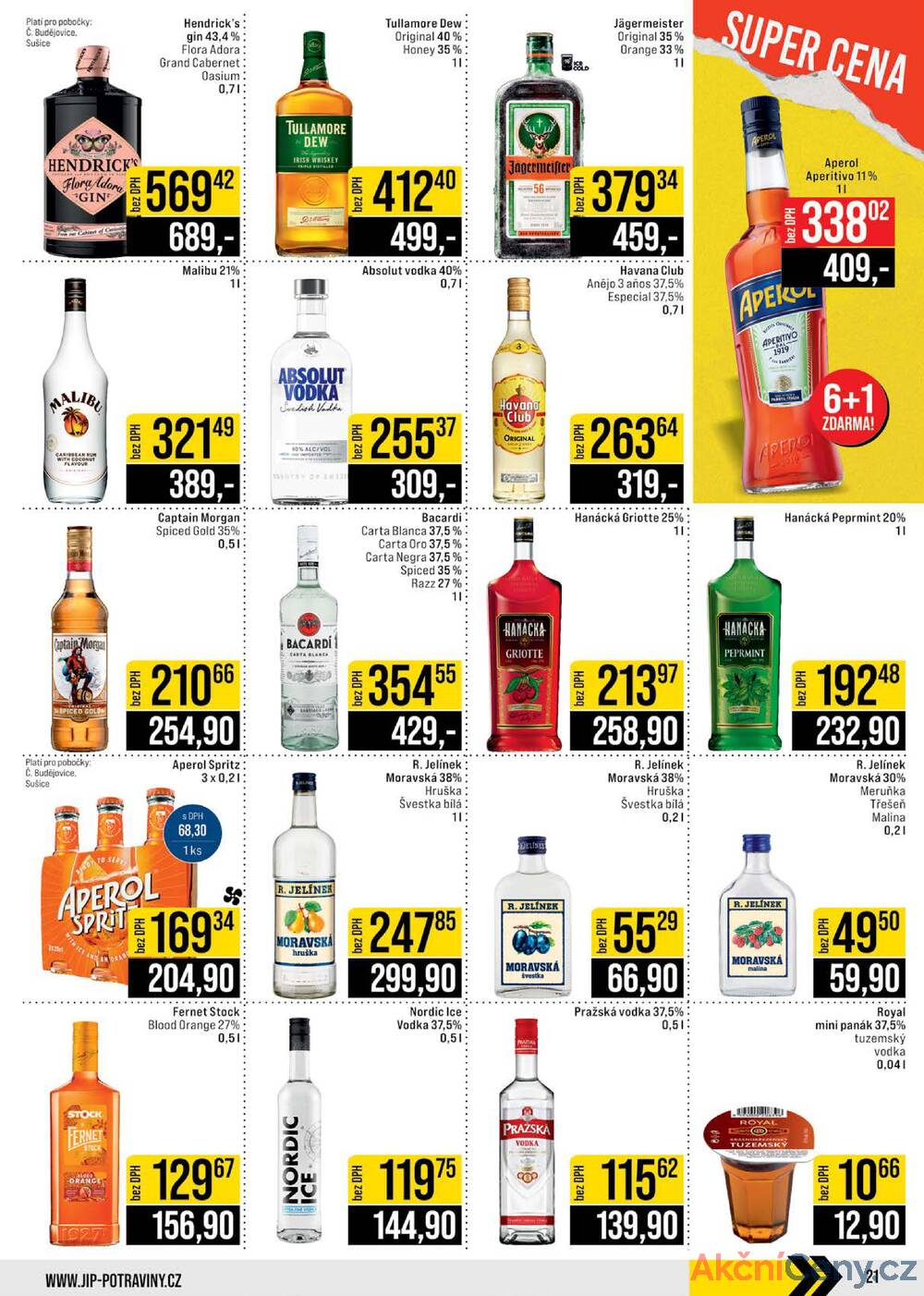 Leták JIP - JIP Cash & Carry České Budějovice, Most, Náchod, Polička, Sušice a Svoboda nad Úpou od 27.8. do 2.9.2025 - strana 21
