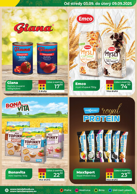 Tamda Foods od 3.9. do 9.9.2025