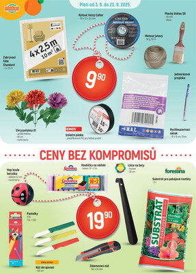 Leták Akční leták Globus 3.9. - 23.9.2025 - Globus Jenišov u Karlových Varů