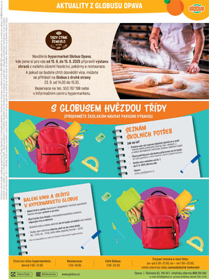 Akční leták Globus 3.9. - 9.9.2025 - Globus Opava