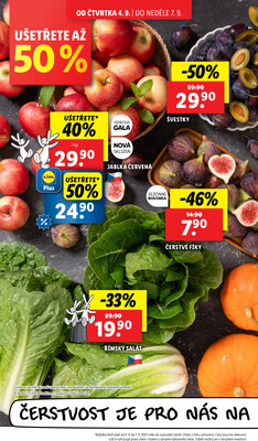 Lidl Čtvrtek od 4.9. do 7.9.2025