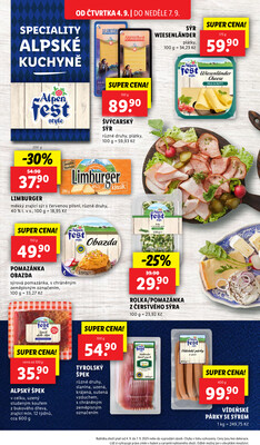 Lidl Čtvrtek od 4.9. do 7.9.2025