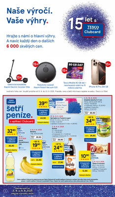 Tesco supermarkety od 3.9. do 9.9.2025