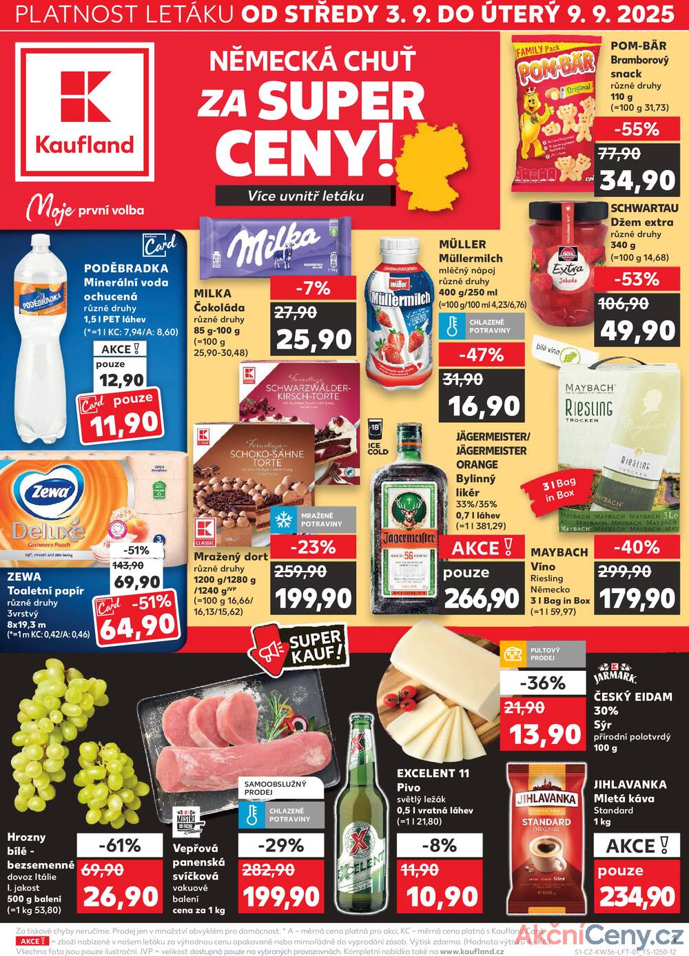 Leták Kaufland - Kaufland 3.9. - 9.9. - Kaufland - Blansko - strana 1