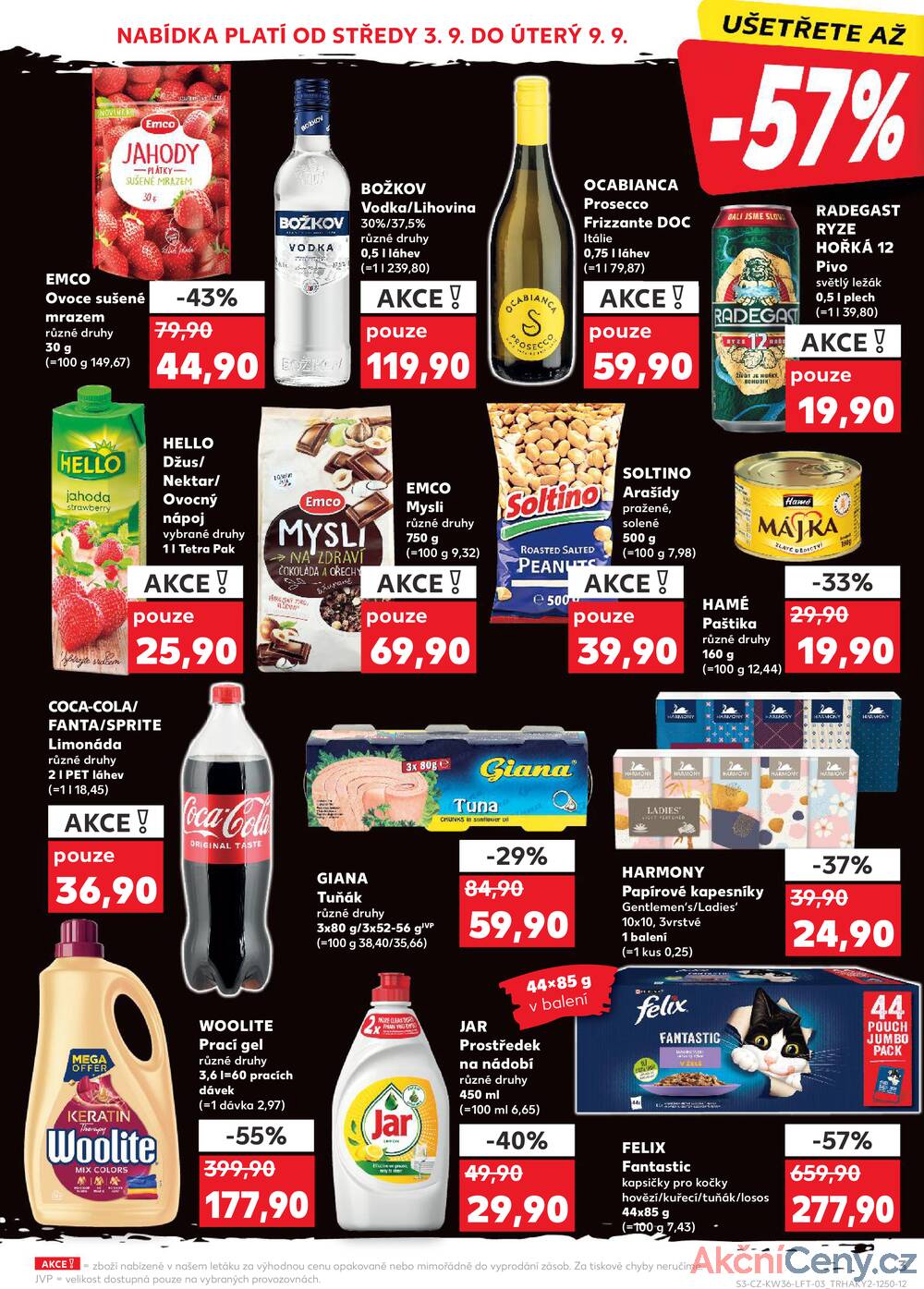 Leták Kaufland - Kaufland 3.9. - 9.9. - Kaufland - Olomouc - Štursova - strana 3