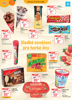 Akční leták Globus 10.9. - 16.9.2025 - Globus Praha - Centrum Černý Most