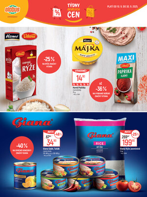 Akční leták Globus 10.9. - 30.9.2025 - Globus Brno Ivanovice