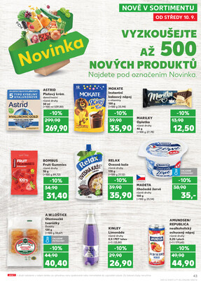 Kaufland 10.9. - 16.9. - Kaufland - Praha 12 (Modřany)