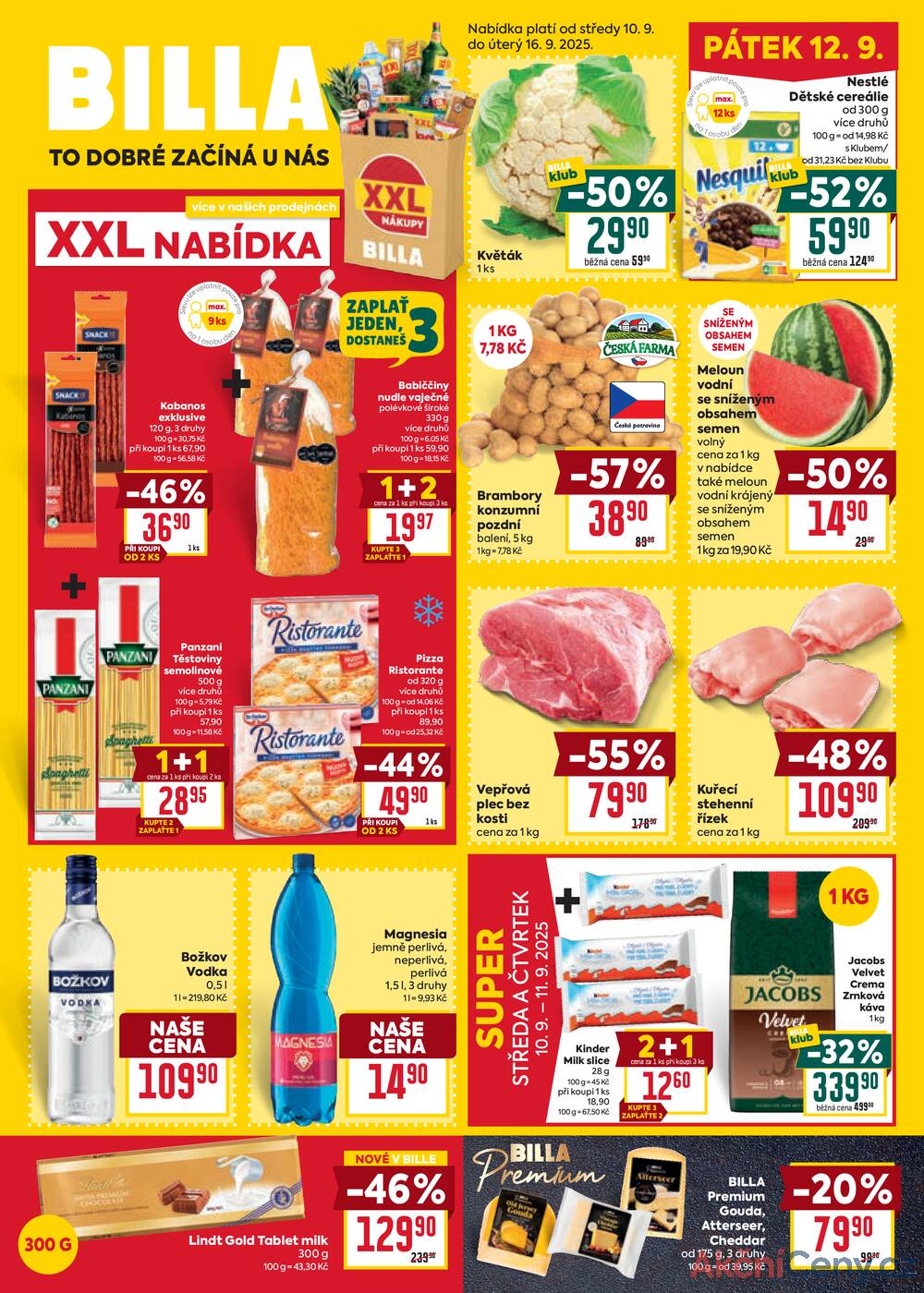 Leták Billa - Billa malý leták od 10.9. do 16.9.2025 - strana 1