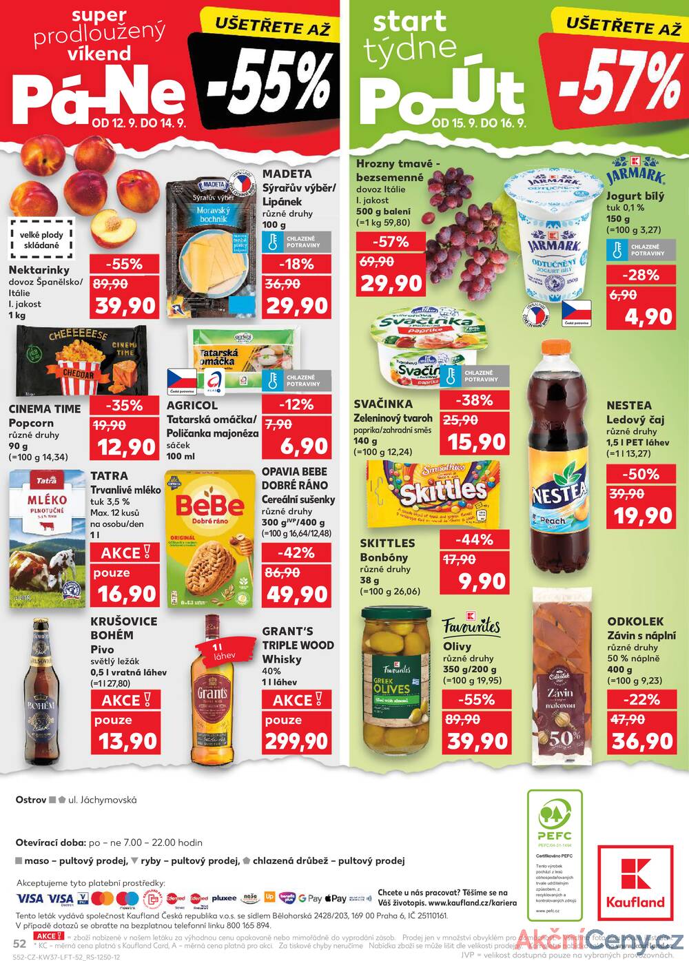 Leták Kaufland - Kaufland 10.9. - 16.9. - Kaufland - Ostrov - Jáchymovská - strana 52