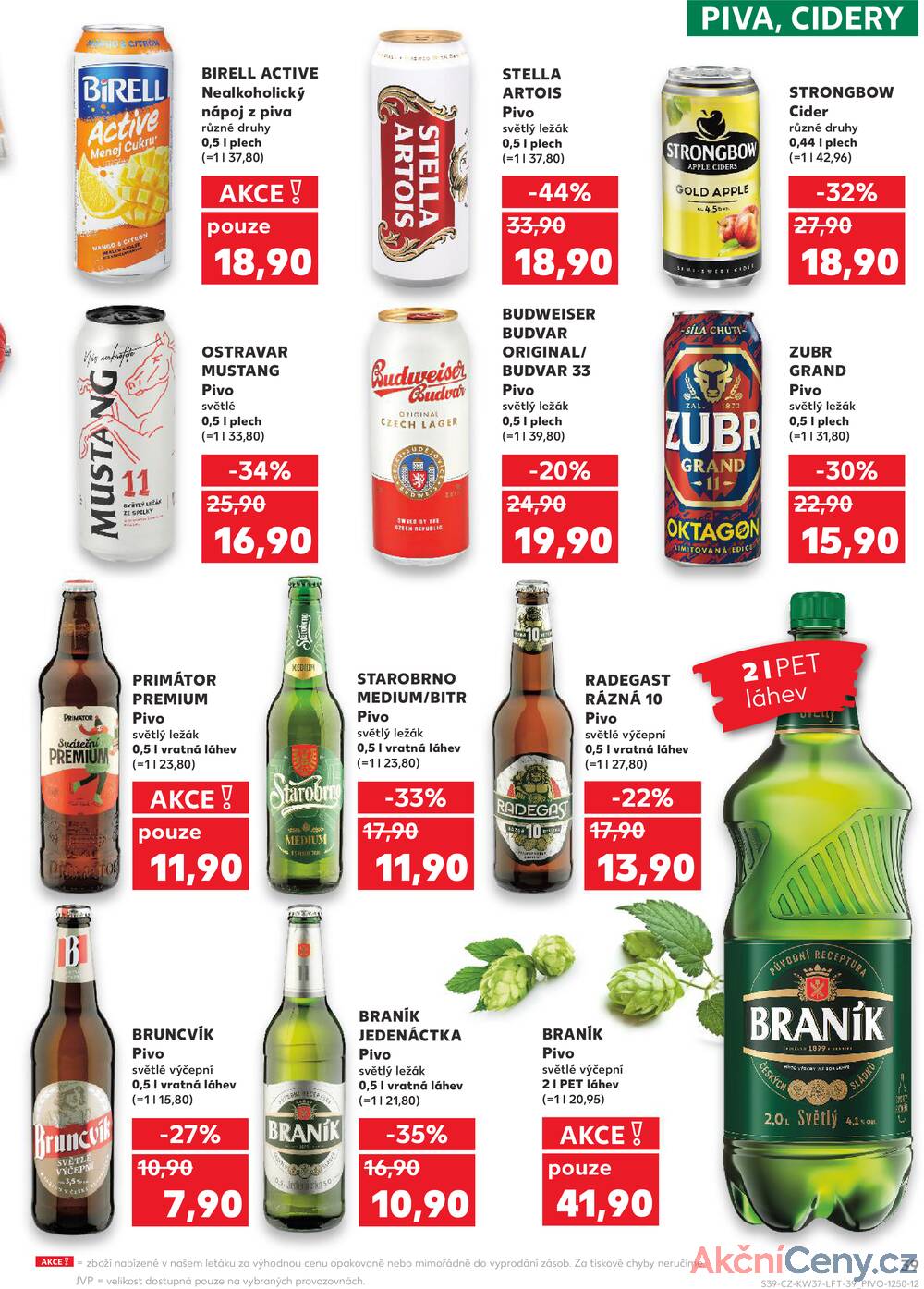 Leták Kaufland - Kaufland 10.9. - 16.9. - Kaufland - Plzeň (Sukova) - strana 39