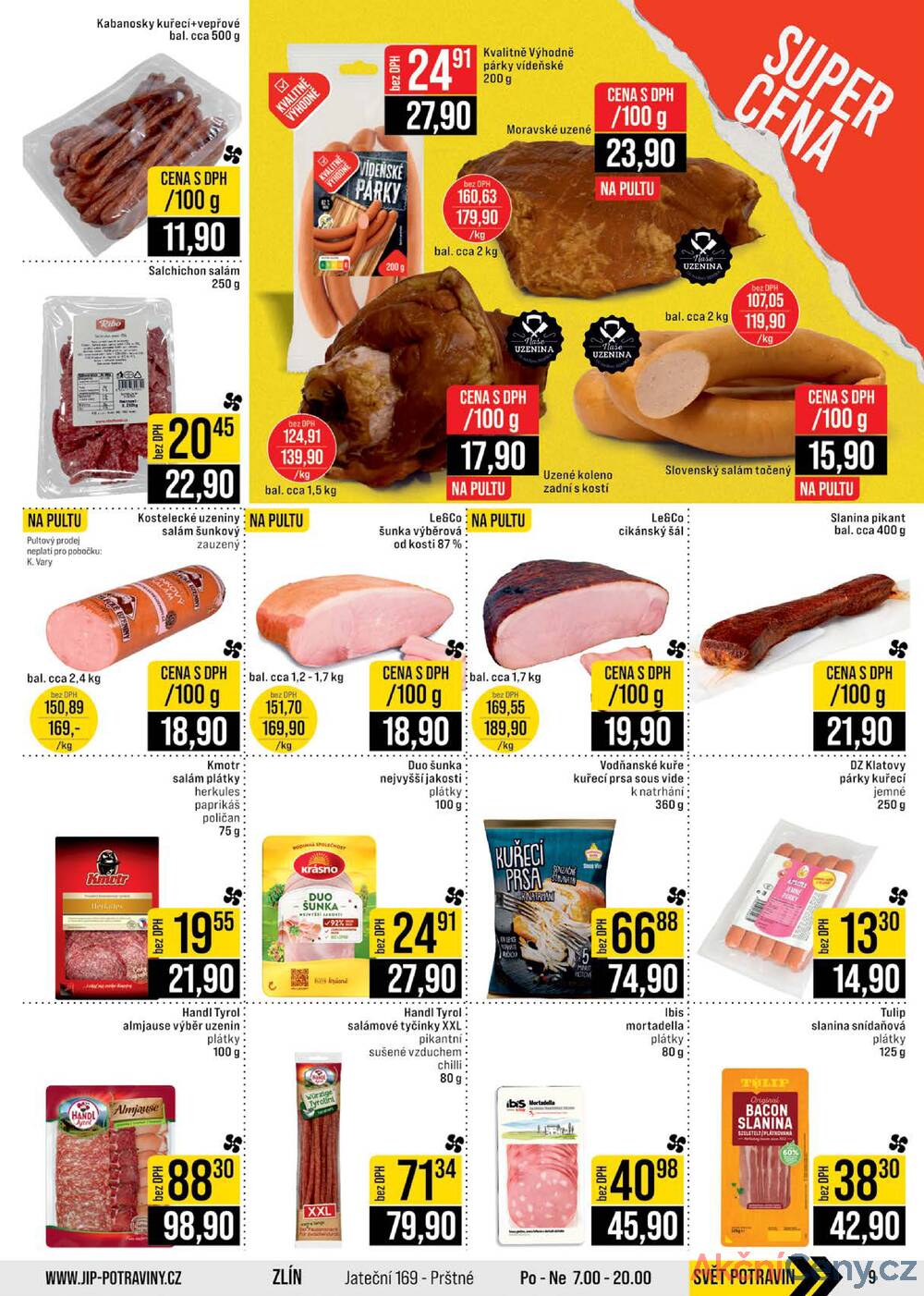 Leták JIP - JIP Cash & Carry Brno, Praha, Ostrava, Jilemnice, Pardubice, Ostrava, Karlovy Vary, Olomouc a Zlín od 10.9. do 23.9.2025 - strana 9