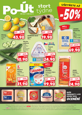 Kaufland 17.9. - 23.9. - Kaufland - Rakovník (ul. Luženská)