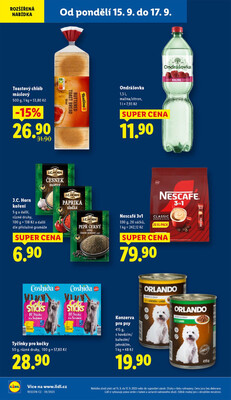 Lidl od 15.9. do 17.9.2025