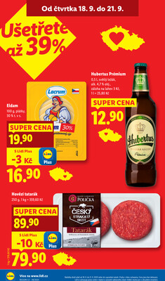 Lidl Čtvrtek od 18.9. do 21.9.2025