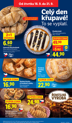 Lidl Čtvrtek od 18.9. do 21.9.2025