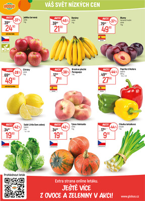Akční leták Globus 17.9. - 23.9.2025 - Globus České Budějovice
