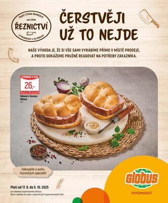 Leták Akční leták Globus 17.9. - 5.10.2025 - Globus Liberec