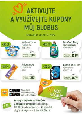 Leták Akční leták Globus 17.9. - 23.9.2025 - Globus Praha - Štěrboholy